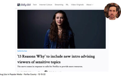 Talking With Teens, Drugs and Popular Media