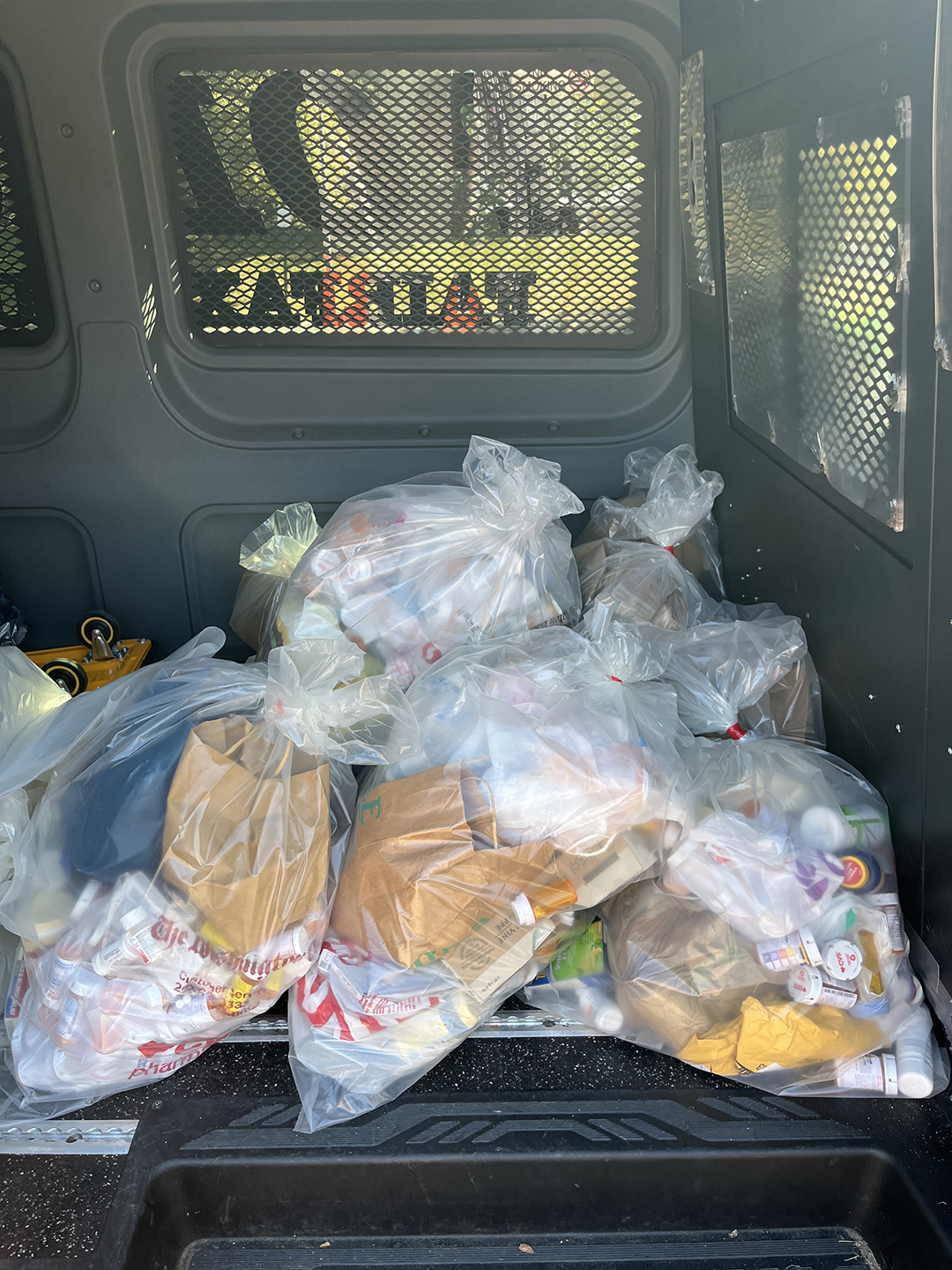 bags of expired and unwanted prescription drugs